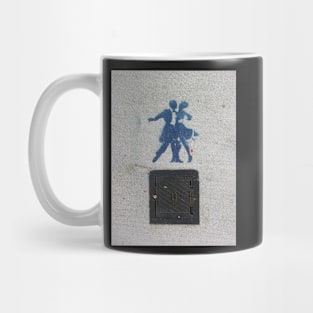 Sidewalk Dancers (stencil graffiti) Mug